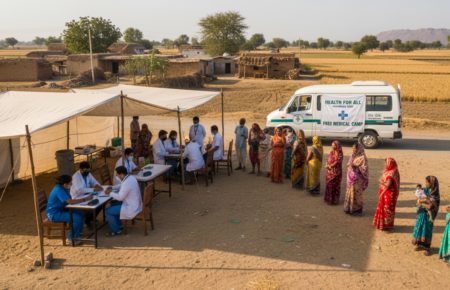 Guru Gorakhnath Health Service Yatra takes free healthcare to border villages