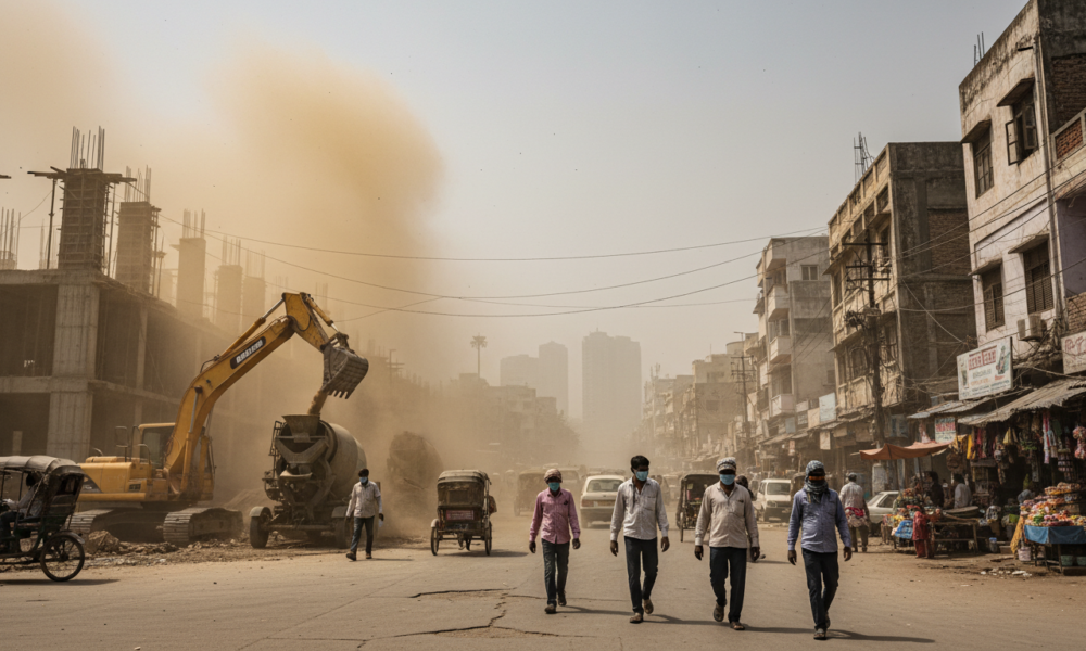 Rapid Expansion of Construction Activity in India is Exposing Millions to Harmful Dust Pollution, Scientists Warn
