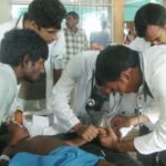 Hospital ward and healthcare infrastructure inside an Indian medical facility.