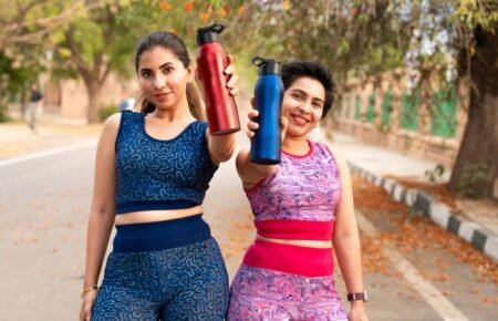 People exercising during early morning hours to avoid summer heat in India