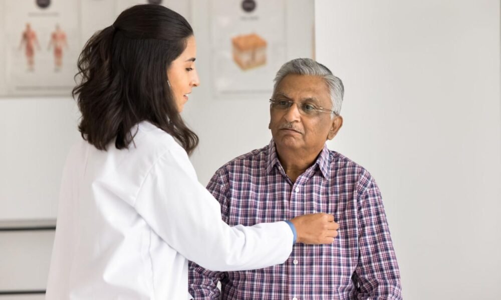 Cardiologist discussing heart health and preventive care with a patient.