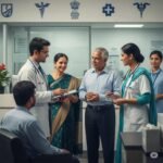 Patients accessing healthcare services through a government health insurance programme