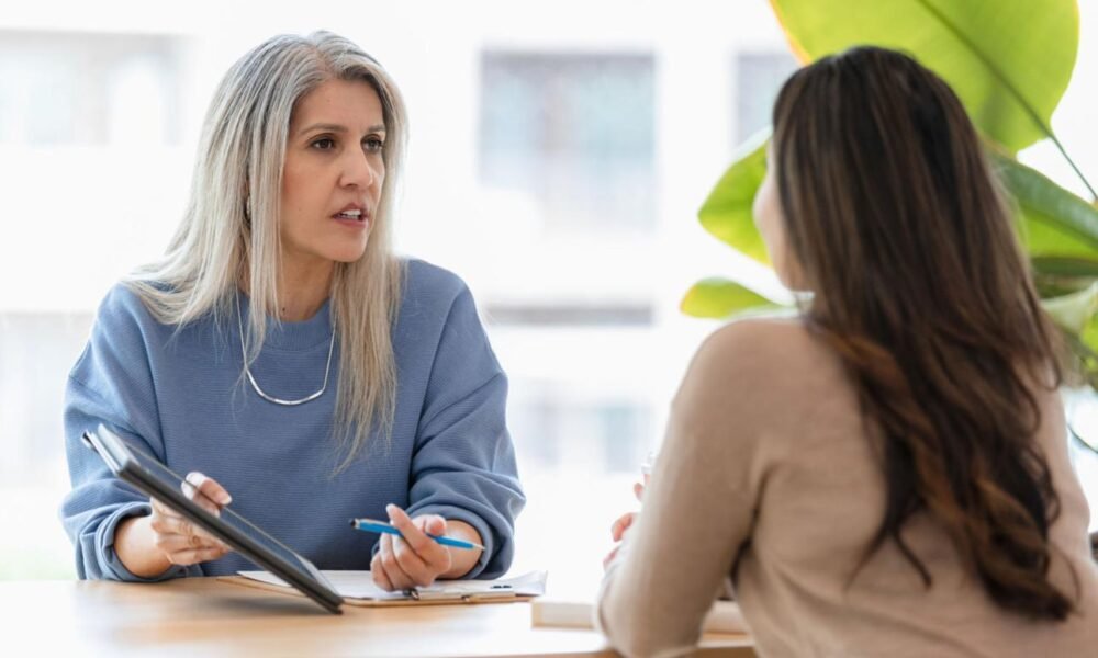 Mental health professional providing counseling and emotional support.