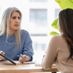 Mental health professional providing counseling and emotional support.