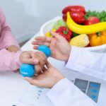 Healthcare professional conducting a preventive health consultation.