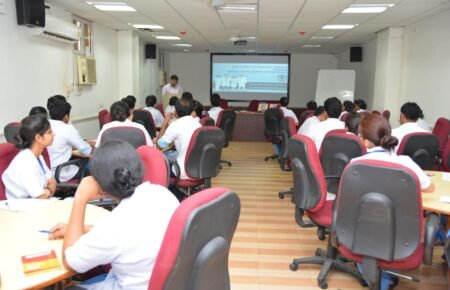 Healthcare professionals participating in a digital public health training programme.
