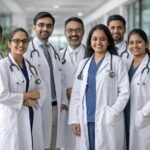 Indian doctors providing healthcare services to patients.