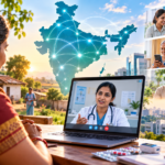 eSanjeevani Crosses 50 Crore Consultations: How India’s Telemedicine Platform Is Changing Healthcare Access Doctor conducting an online telemedicine consultation with a patient in India.