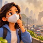 Masked-Commuter-in-a-Smoggy-City.