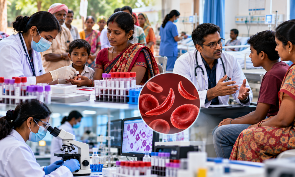 India has screened more than 7.1 crore people for sickle cell disease. But the next healthcare challenge begins after screening. Recent discussions on India's sickle-cell programme have highlighted gaps in follow-up, medicine access, patient tracking and specialist care. The lesson is important: population-scale screening only creates impact when patients remain connected to treatment. Read the full XHealth story. #SickleCell #PublicHealth #HealthcareIndia